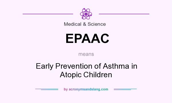 What does EPAAC mean? It stands for Early Prevention of Asthma in Atopic Children