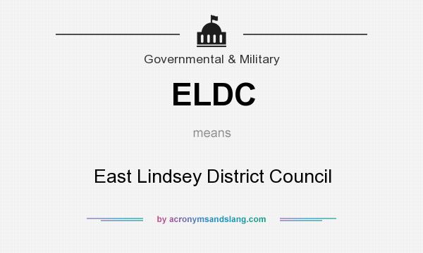 What does ELDC mean? It stands for East Lindsey District Council