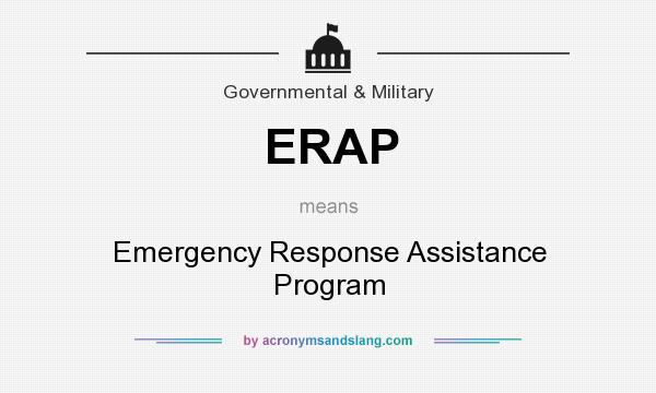 What does ERAP mean? It stands for Emergency Response Assistance Program