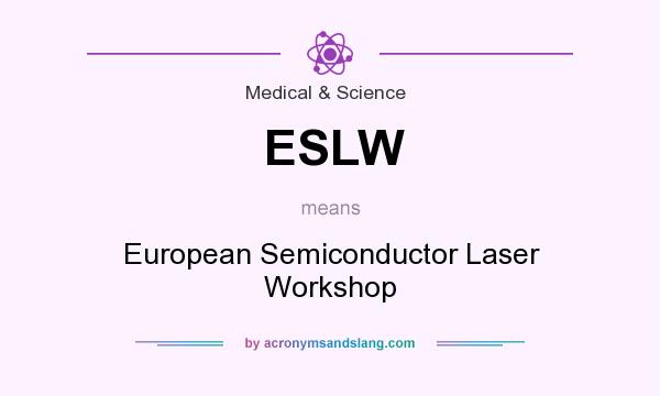What does ESLW mean? It stands for European Semiconductor Laser Workshop