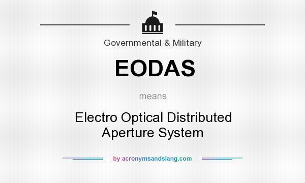 What does EODAS mean? It stands for Electro Optical Distributed Aperture System
