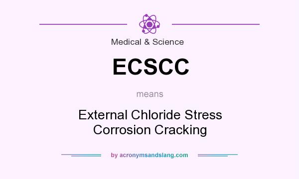 What does ECSCC mean? It stands for External Chloride Stress Corrosion Cracking
