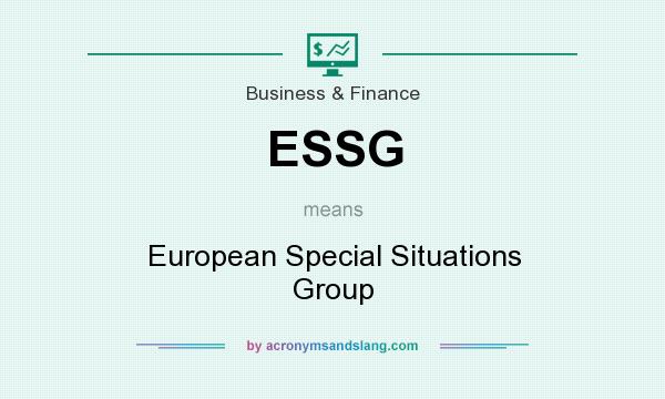 What does ESSG mean? It stands for European Special Situations Group