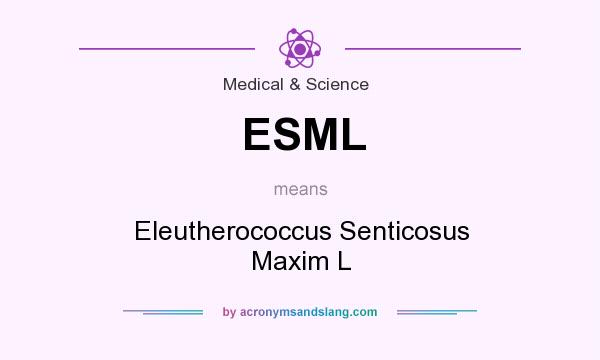 What does ESML mean? It stands for Eleutherococcus Senticosus Maxim L