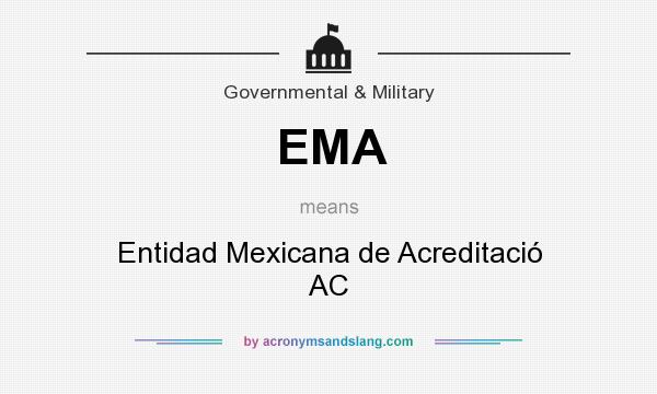 What does EMA mean? It stands for Entidad Mexicana de Acreditació AC