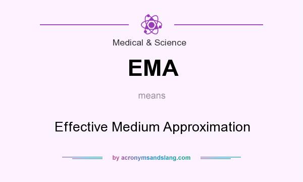 What does EMA mean? It stands for Effective Medium Approximation