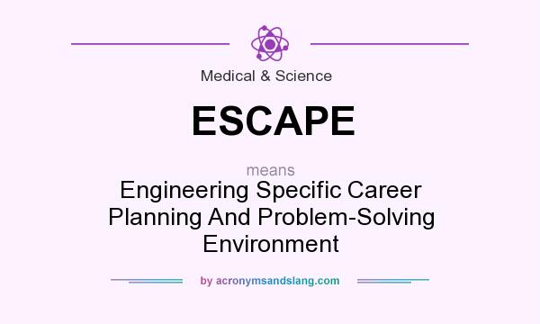 What does ESCAPE mean? It stands for Engineering Specific Career Planning And Problem-Solving Environment