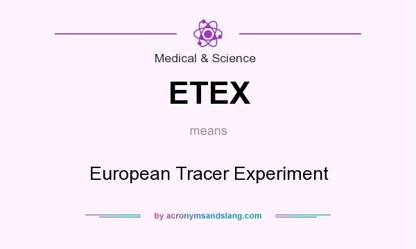 What does ETEX mean? It stands for European Tracer Experiment