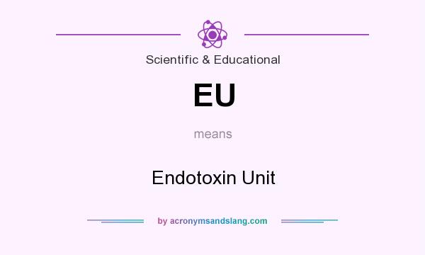 What does EU mean? It stands for Endotoxin Unit