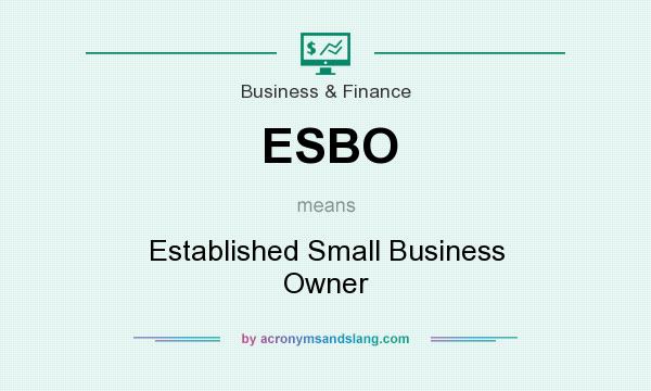 What does ESBO mean? It stands for Established Small Business Owner