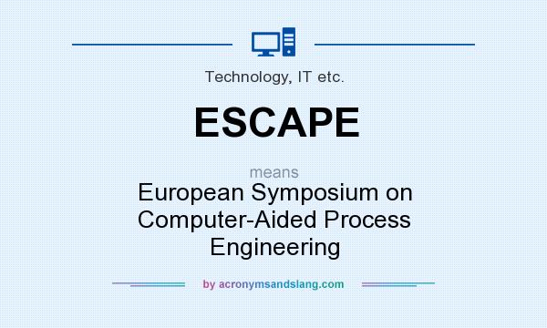 What does ESCAPE mean? It stands for European Symposium on Computer-Aided Process Engineering