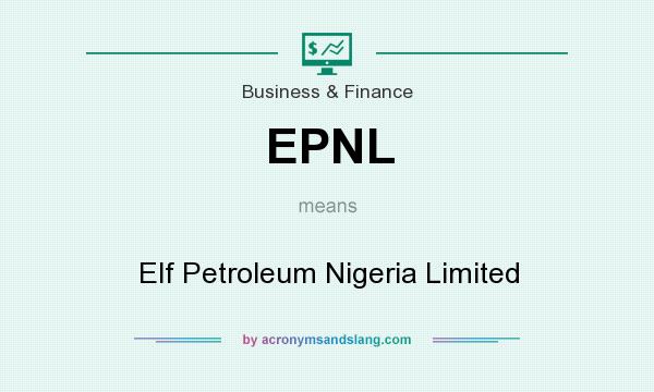 What does EPNL mean? It stands for Elf Petroleum Nigeria Limited