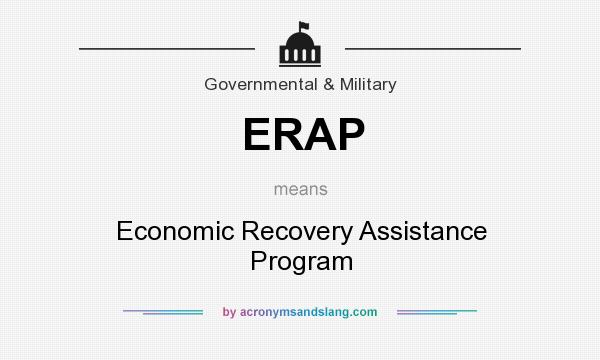 What does ERAP mean? It stands for Economic Recovery Assistance Program