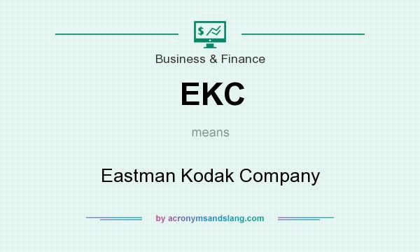 What does EKC mean? It stands for Eastman Kodak Company