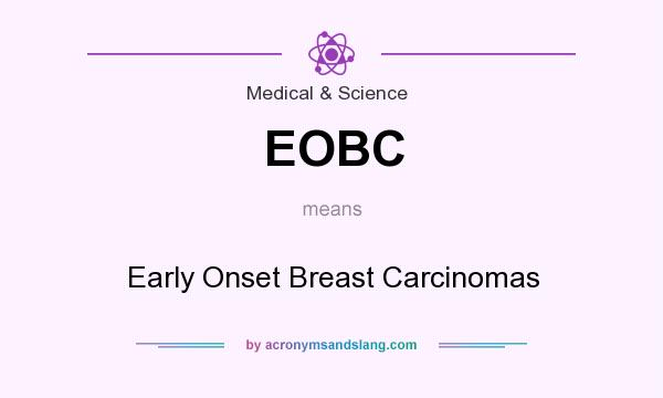 What does EOBC mean? It stands for Early Onset Breast Carcinomas