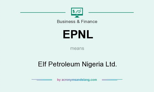What does EPNL mean? It stands for Elf Petroleum Nigeria Ltd.