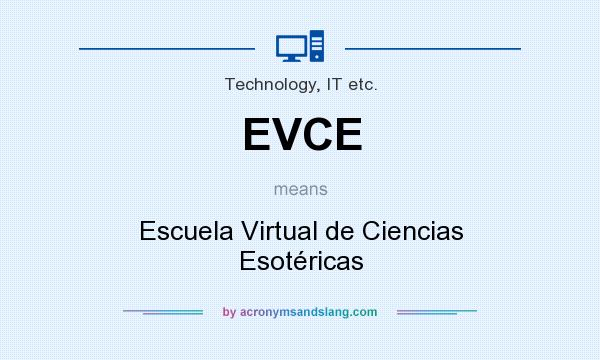 What does EVCE mean? It stands for Escuela Virtual de Ciencias Esotéricas