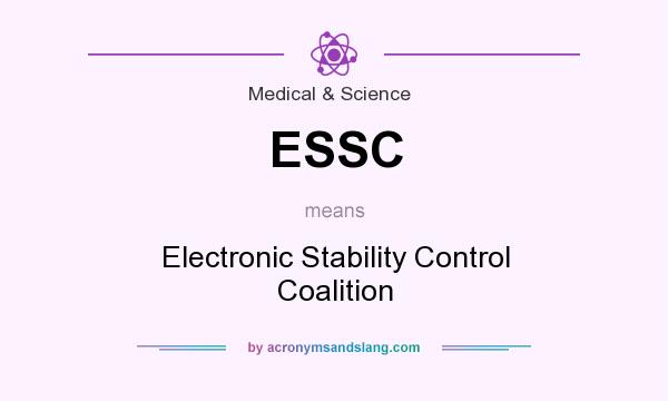 What does ESSC mean? It stands for Electronic Stability Control Coalition