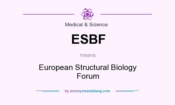 What does ESBF mean? It stands for European Structural Biology Forum