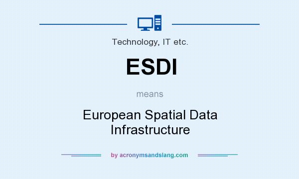 What does ESDI mean? It stands for European Spatial Data Infrastructure