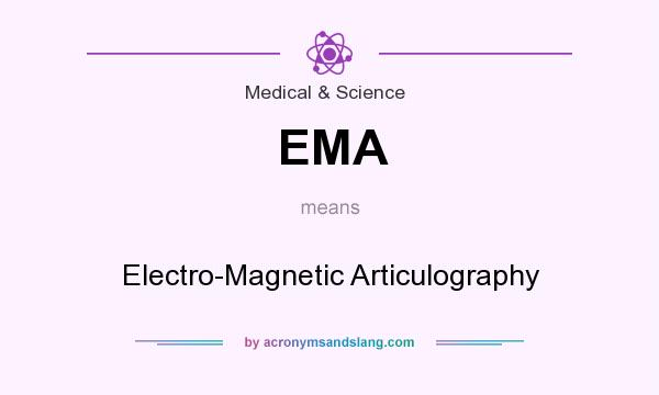 What does EMA mean? It stands for Electro-Magnetic Articulography