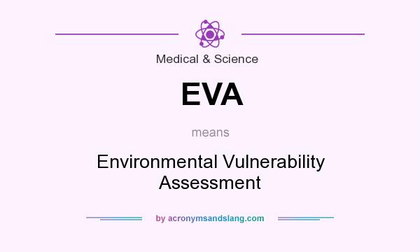 What does EVA mean? It stands for Environmental Vulnerability Assessment