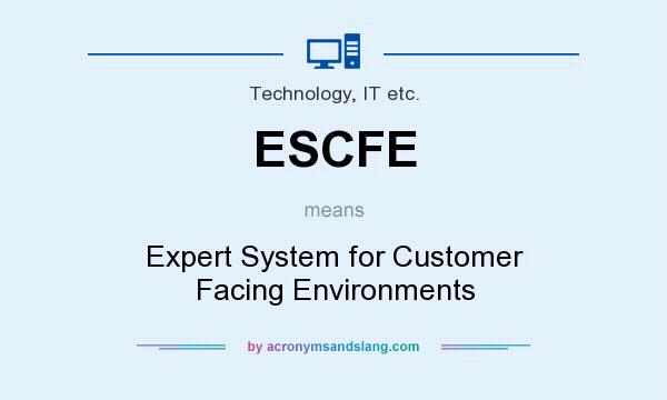 What does ESCFE mean? It stands for Expert System for Customer Facing Environments
