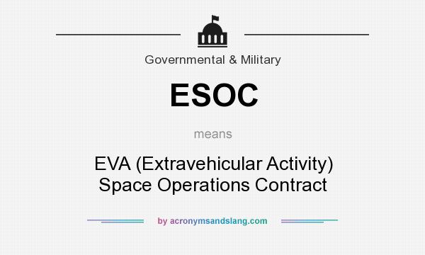 What does ESOC mean? It stands for EVA (Extravehicular Activity) Space Operations Contract
