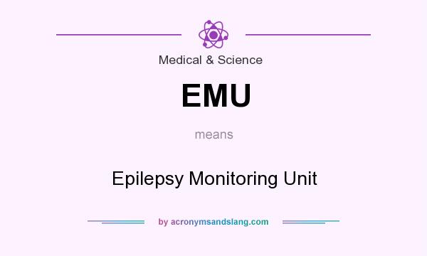 What does EMU mean? It stands for Epilepsy Monitoring Unit