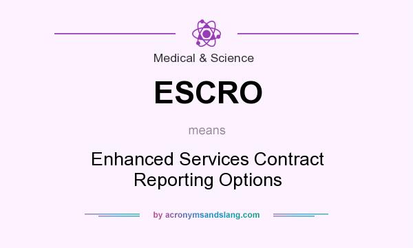 What does ESCRO mean? It stands for Enhanced Services Contract Reporting Options