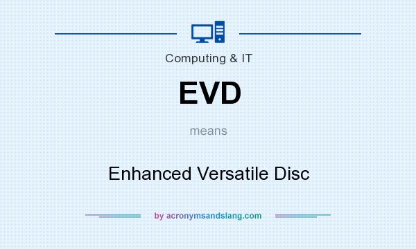 What does EVD mean? It stands for Enhanced Versatile Disc