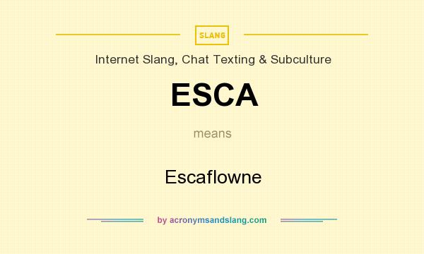 What does ESCA mean? It stands for Escaflowne
