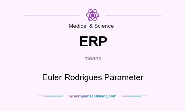 What does ERP mean? It stands for Euler-Rodrigues Parameter