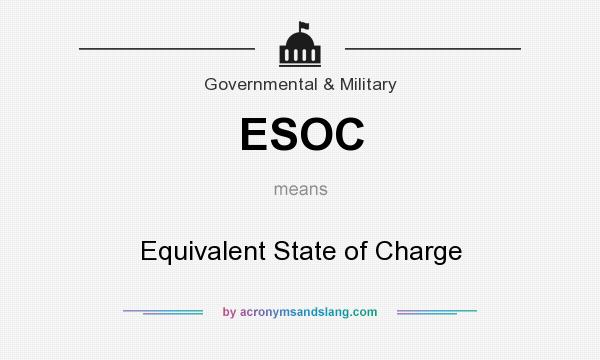 What does ESOC mean? It stands for Equivalent State of Charge