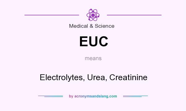 What does EUC mean? It stands for Electrolytes, Urea, Creatinine