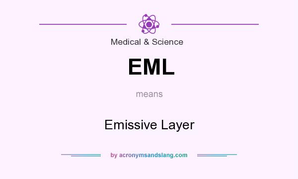 What does EML mean? It stands for Emissive Layer
