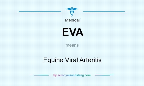 What does EVA mean? It stands for Equine Viral Arteritis