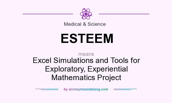 What does ESTEEM mean? It stands for Excel Simulations and Tools for Exploratory, Experiential Mathematics Project