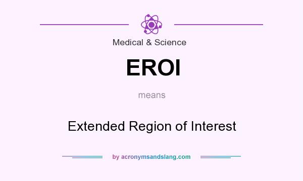 What does EROI mean? It stands for Extended Region of Interest