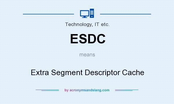 What does ESDC mean? It stands for Extra Segment Descriptor Cache