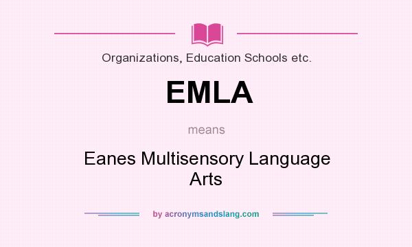 What does EMLA mean? It stands for Eanes Multisensory Language Arts