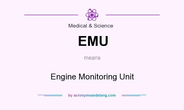 What does EMU mean? It stands for Engine Monitoring Unit