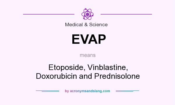 What does EVAP mean? It stands for Etoposide, Vinblastine, Doxorubicin and Prednisolone