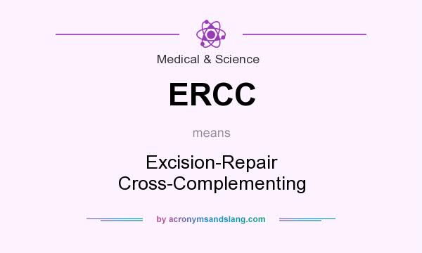 What does ERCC mean? It stands for Excision-Repair Cross-Complementing