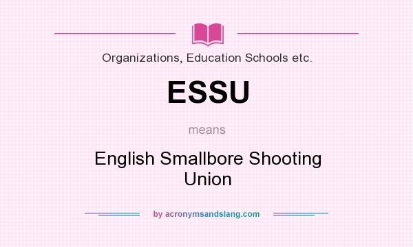 What does ESSU mean? It stands for English Smallbore Shooting Union