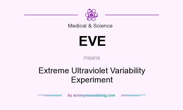What does EVE mean? It stands for Extreme Ultraviolet Variability Experiment