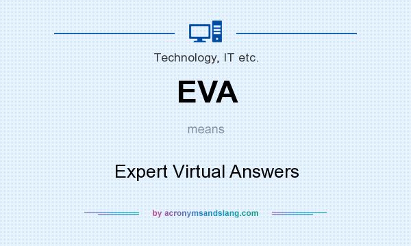 What does EVA mean? It stands for Expert Virtual Answers