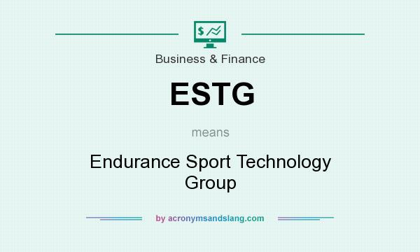 What does ESTG mean? It stands for Endurance Sport Technology Group