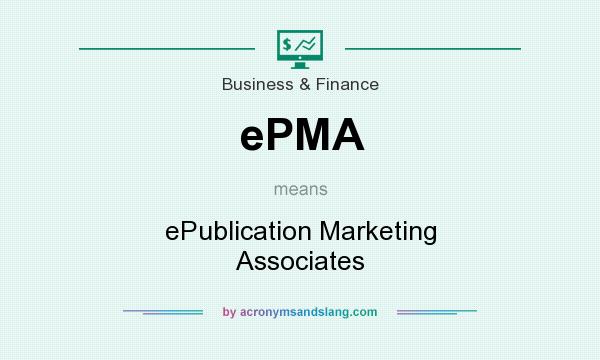 What does ePMA mean? It stands for ePublication Marketing Associates