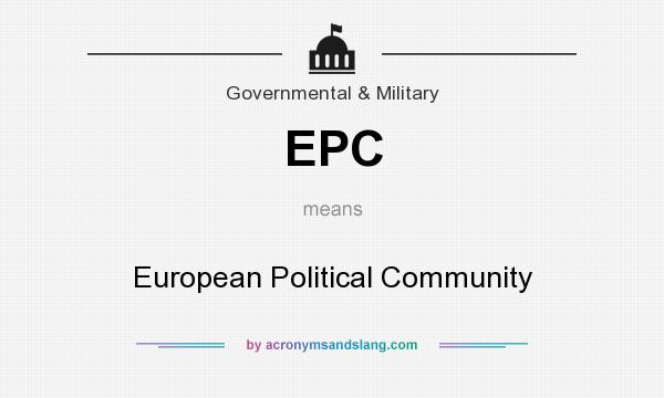What does EPC mean? It stands for European Political Community